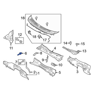Ford OE - Cowl Panel Stud