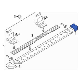 Ford OE - Rear Left Running Board End Cap
