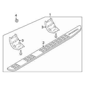 Ford OE - Cab - Running Board (Super Cab, Production-Type 3, Accent Color), (SuperCab)