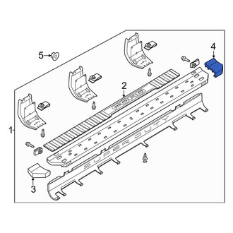 Ford OE - Rear Right Running Board End Cap