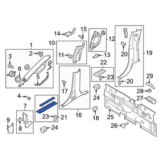Ford OE - Front Left Door Sill Plate