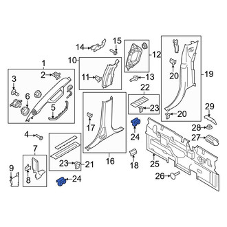 Ford OE - Door Sill Plate Clip