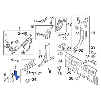 Ford OE - Right Kick Panel Trim