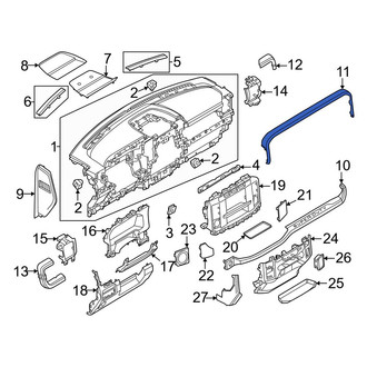 Ford OE - Upper Instrument Panel Molding