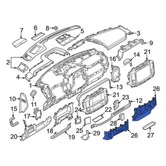 Ford OE - Right Upper Instrument Panel Cover