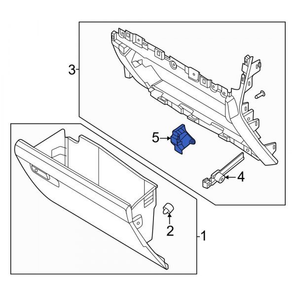 Glove Box Door Striker