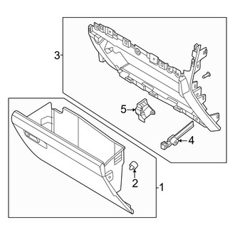 Ford OE - Instrument Panel - Glove Box (Lower)