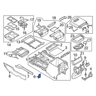 Ford OE - Front Left Console Panel