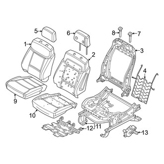 Ford OE - Seats & Tracks - Driver Seat Components (2-Way, Manual Adjust)