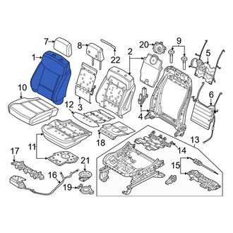 Ford OE - Front Left Seat Back Cushion Cover