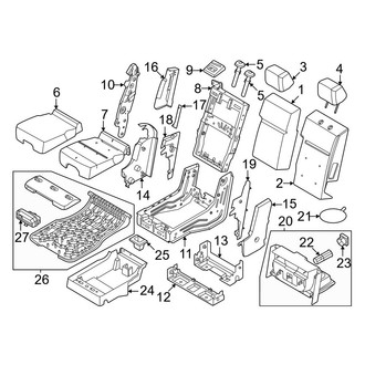 Ford OE - Seats & Tracks - Split Bench Seat (Seat Cushion &, Seat Back)