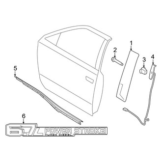 Ford OE - Front Door - Exterior Trim