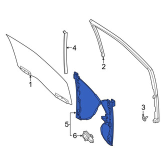 Ford OE - Front Right Window Motor and Regulator Assembly