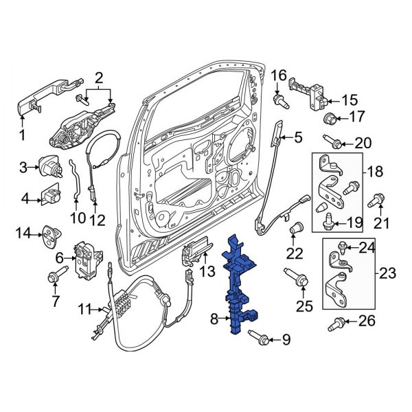 Door Latch Bracket