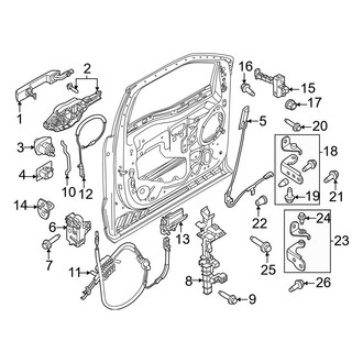 Ford OE - Front Door - Lock & Hardware