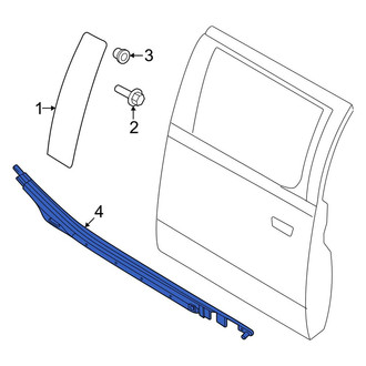Ford OE - Rear Left Door Belt Molding