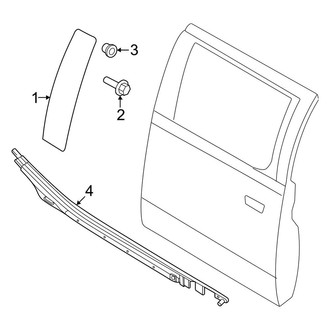Ford OE - Rear Door - Exterior Trim (SuperCab)