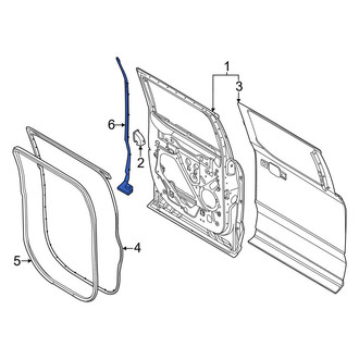 Ford OE - Rear Left Rearward Door Shell Seal