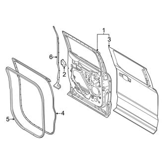 Ford OE - Rear Door - Door & Components