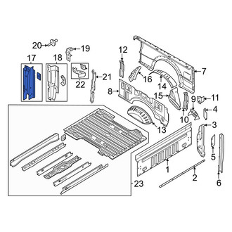 Ford OE - Rear Rearward Truck Bed Panel Reinforcement
