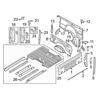 Ford OE - Pick Up Box - Front & Side Panels (8' Box)