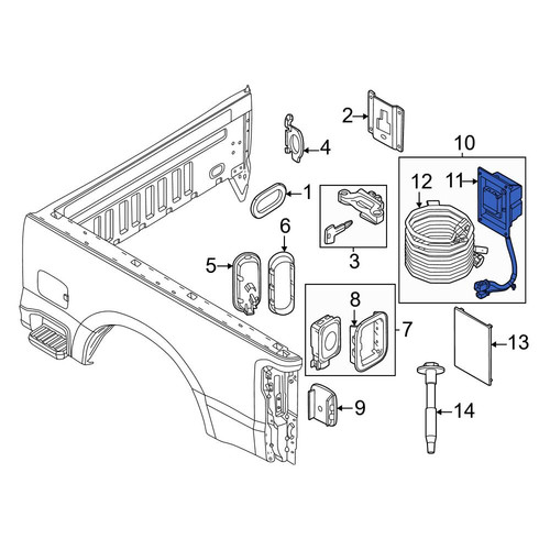 Ford OE PC3Z19A464B - Rear 12 Volt Accessory Power Outlet