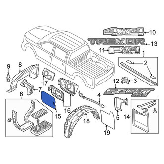 Ford OE - Rear Fuel Filler Door