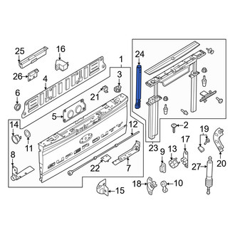 Ford OE - Rear Inner Tailgate Handle
