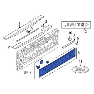 Ford OE - Rear Center Tailgate Molding