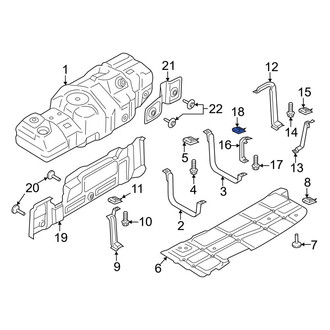 Ford OE - Front Left Fuel Tank Strap Nut