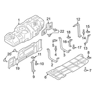 Ford OE - Fuel System Components (Tank & Brackets)