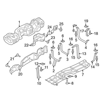 Ford OE - Fuel System Components (Tank & Brackets)