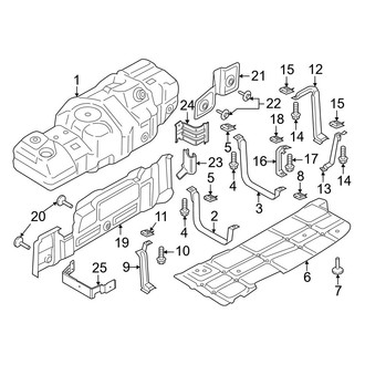 Ford OE - Fuel System Components (Tank & Brackets), (6.7L)