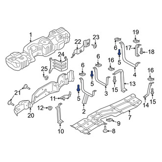 Ford OE - Right Fuel Tank Skid Plate Bolt