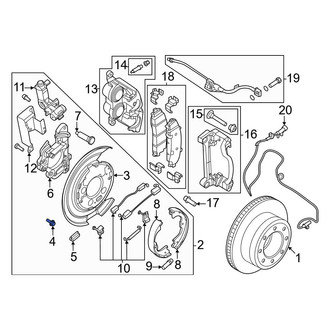 Ford OE - Brake Dust Shield Bolt