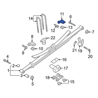 Ford OE - Front Right Leaf Spring Bumper Bracket