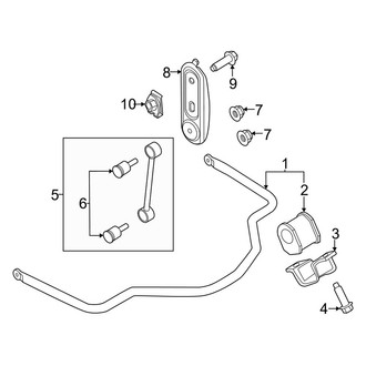 Ford OE - Rear Suspension - Stabilizer Bar & Components