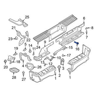 Ford OE - Trailer Hitch Receiver Bolt