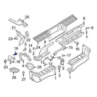 Ford OE - Bumper Face Bar Reinforcement Beam Bolt