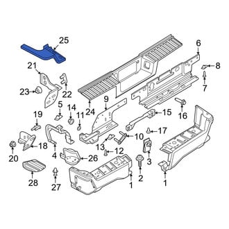 Ford OE - Rear Left Bumper End Cap