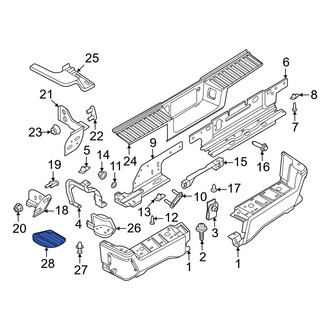Ford OE - Rear Left Bumper Step Pad