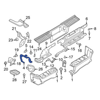 Ford OE - Left Bumper Face Bar Bracket