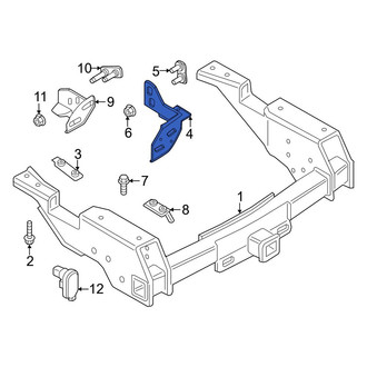 Ford OE - Rear Right Inner Bumper Face Bar Reinforcement Beam Bracket