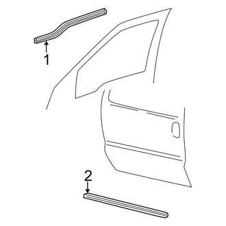 Ford OE - Front Door - Exterior Trim (Cab & Chassis - Crew Cab / Cab & Chassis - Conventional)