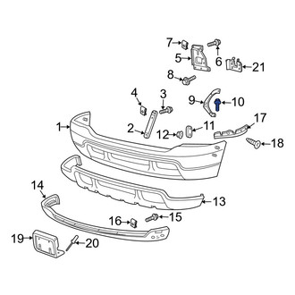 Ford OE - Bumper Impact Absorber Bolt