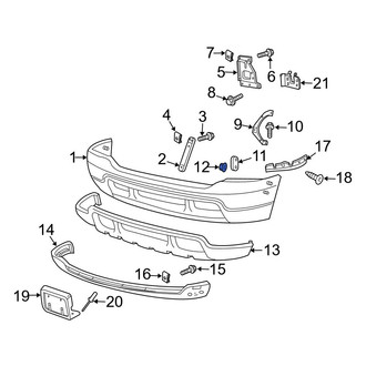 Ford OE - Bumper Impact Absorber Nut