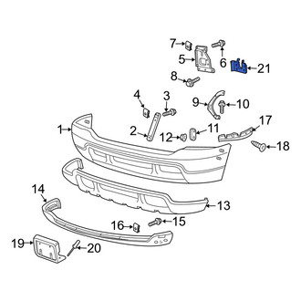 Ford OE - Right Bumper Impact Absorber Spacer