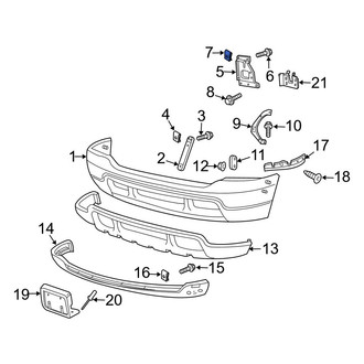 Ford OE - Bumper Impact Absorber Nut