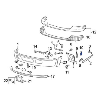 Ford OE - Bumper Impact Absorber Clip