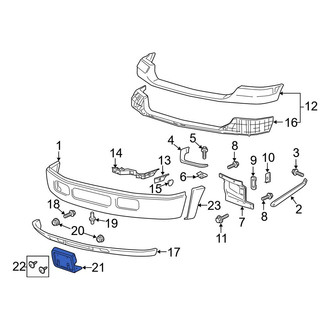 Ford OE - Front License Plate Bracket